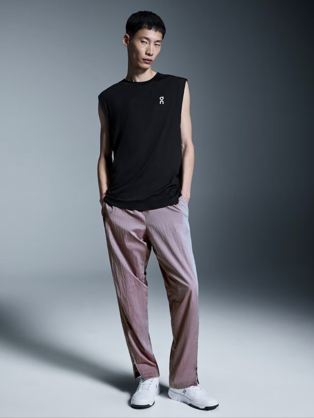 On Running Men's Small Court Pants in Pink Iridescent Tennis & Pickleball Pants